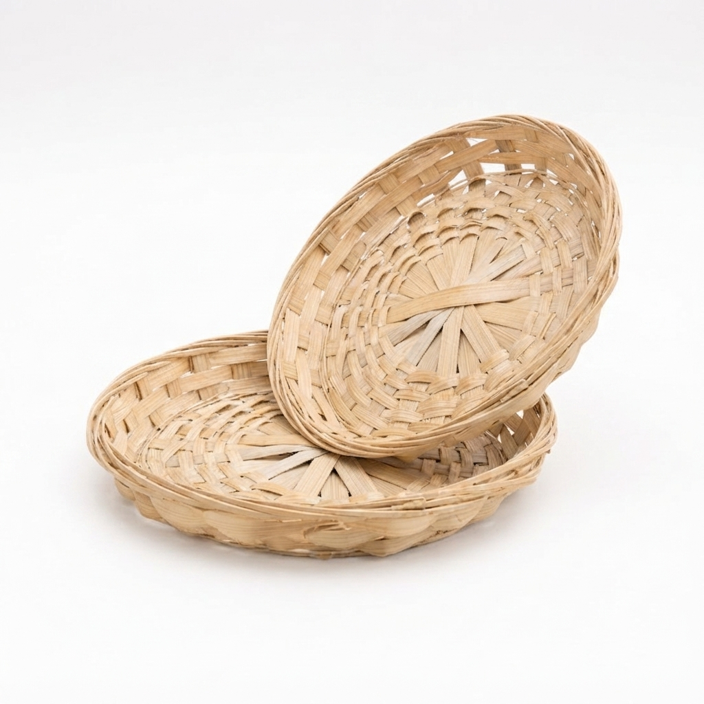 Plato de bambú