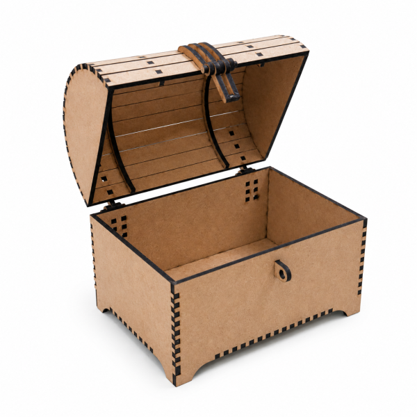 Mini cofre del tesoro MDF - Imagen 2