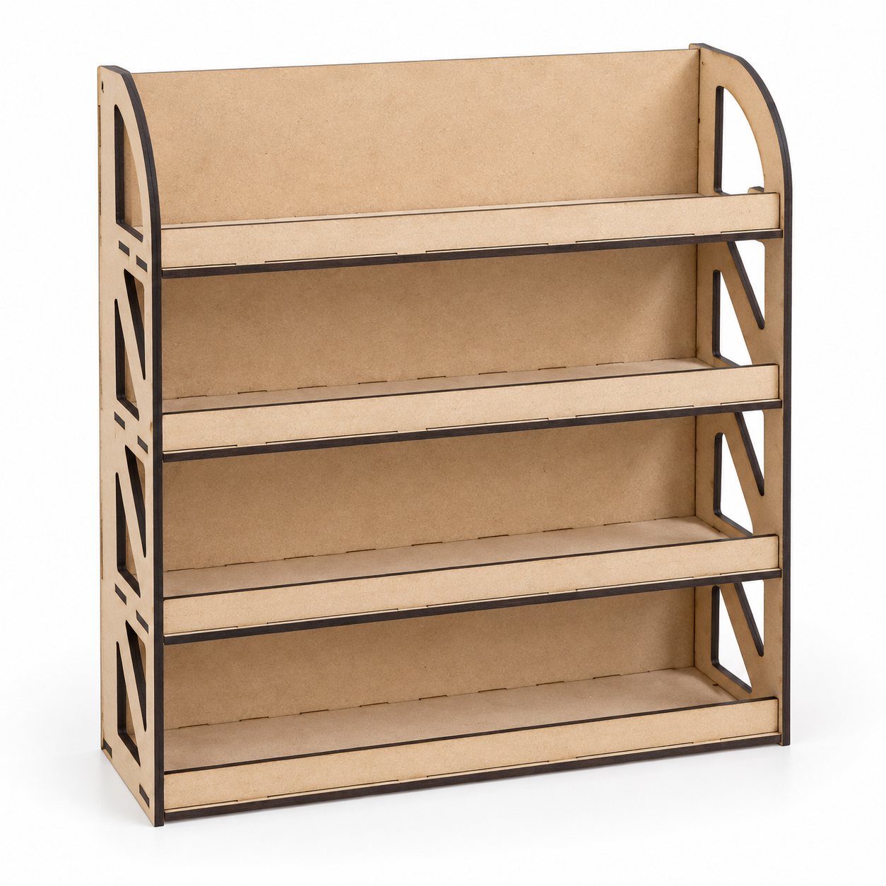 Organizador o repisa de 4 niveles de MDF