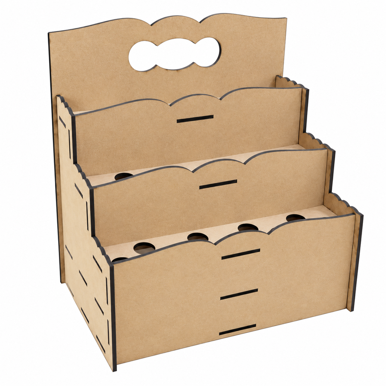 Organizador para pinceles en MDF