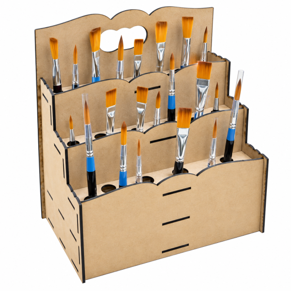 Organizador para pinceles en MDF - Imagen 2