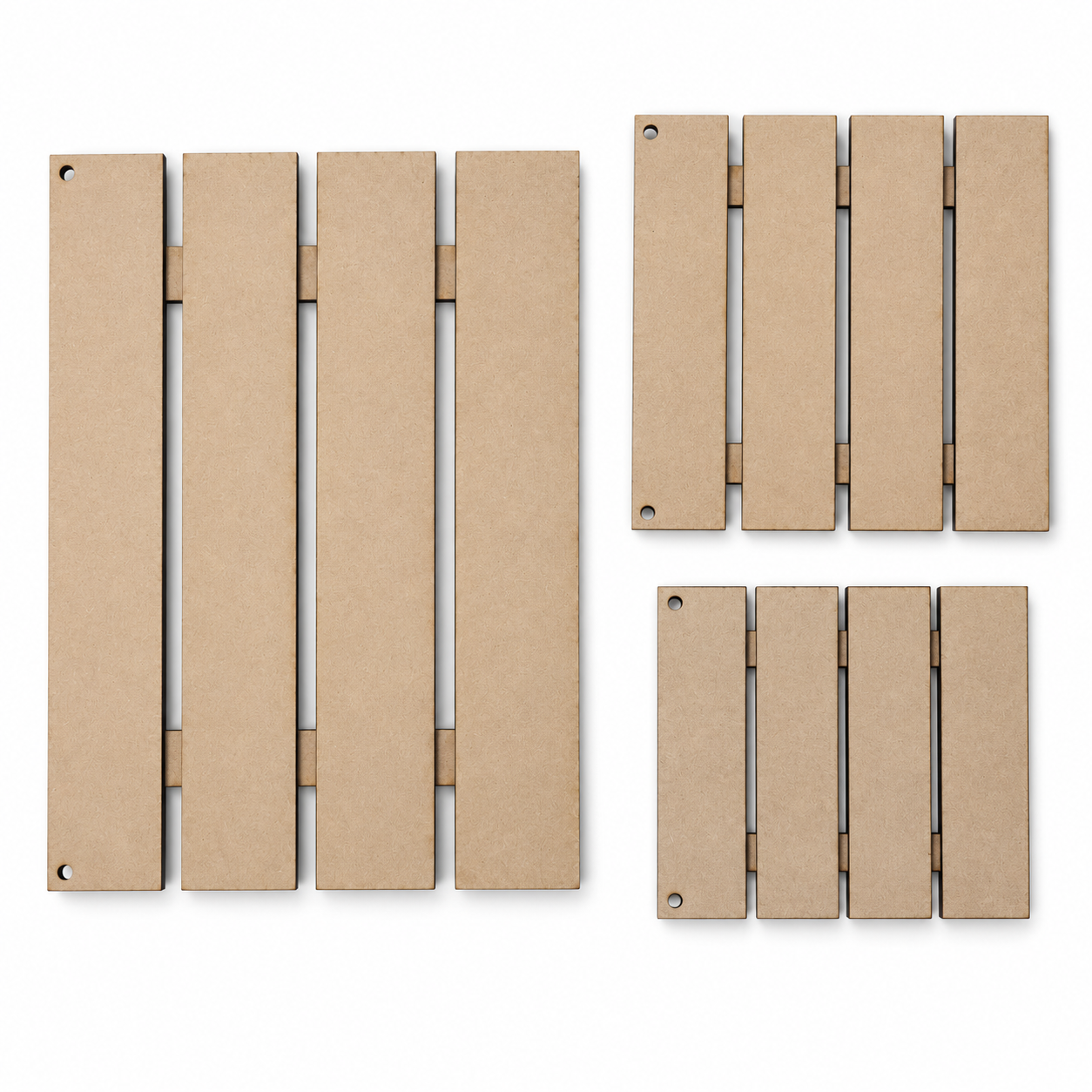 Panel decorativo estilo pallet de MDF